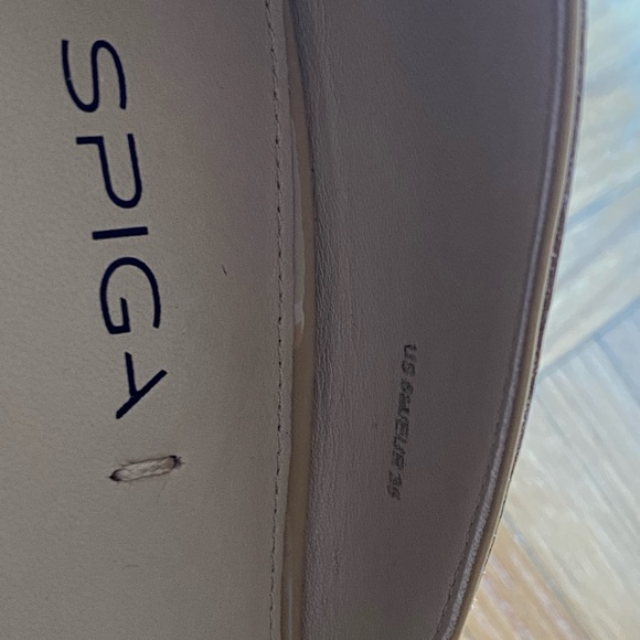 Via Spiga women's shoes wedge cork heel, peep toe beige size 6M/EUR 36 - Picture 4 of 4